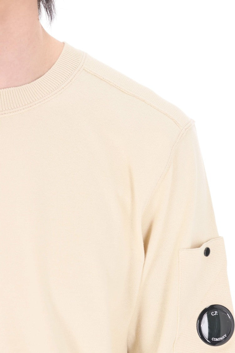 C.P. Company Beige Boston Cotton Crewneck Sweater