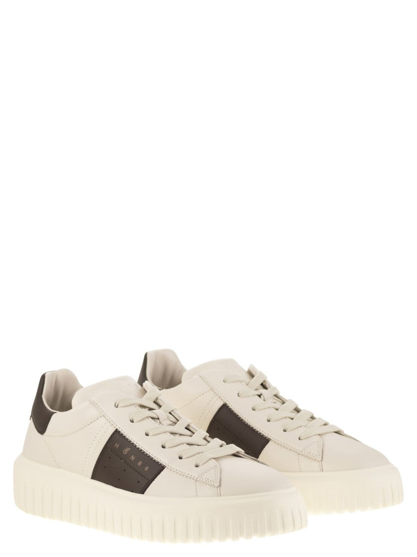 Hogan H-Stripes Leather Trainers