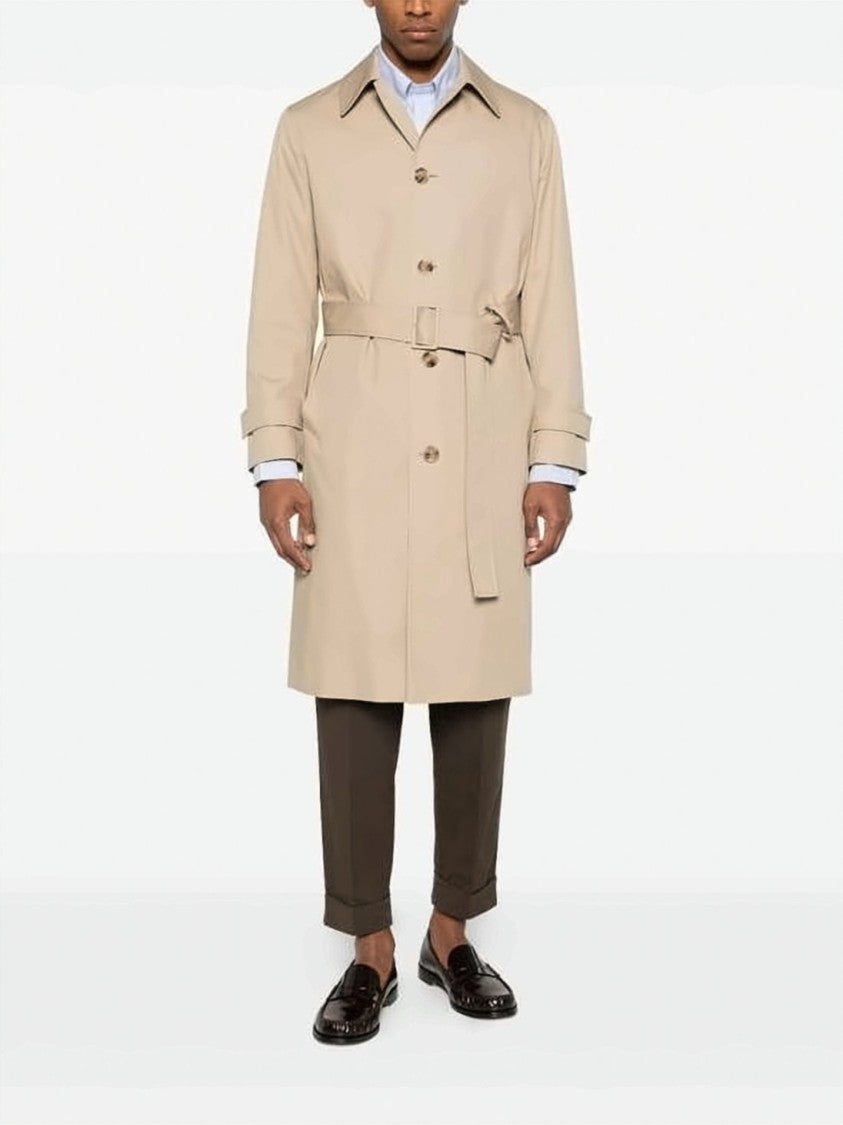 Lardini Mid-Length Beige Coat