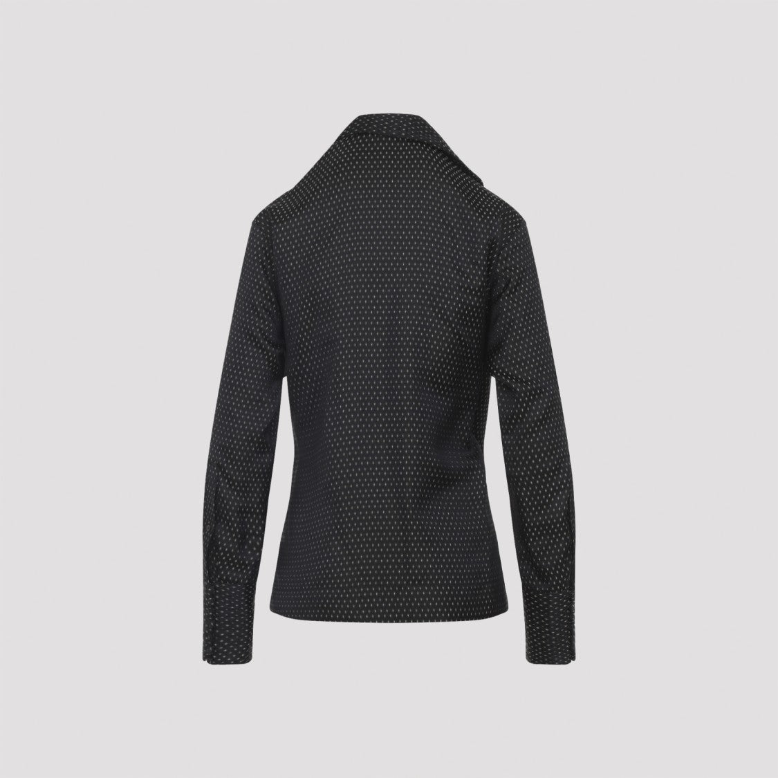 Dries Van Noten Asymmetrical Wrap Top With Draped Collar And Side Tie Detail