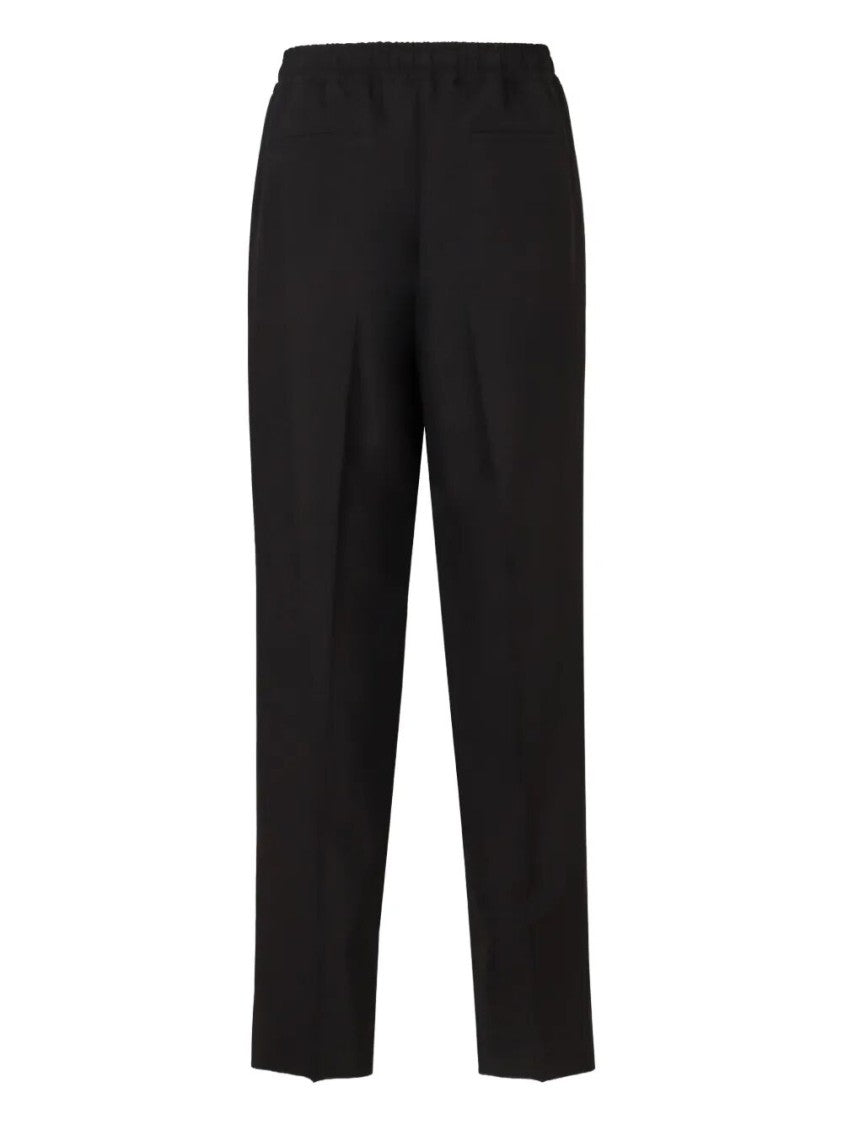 Valentino Relaxed Fit Black Wool Pants