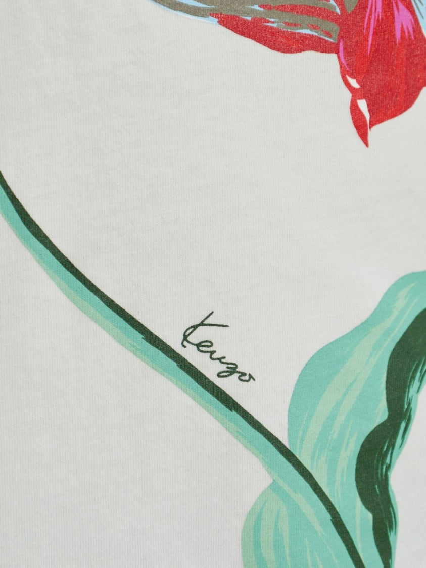 Kenzo Minimalist Round Neck Short Sleeve Top