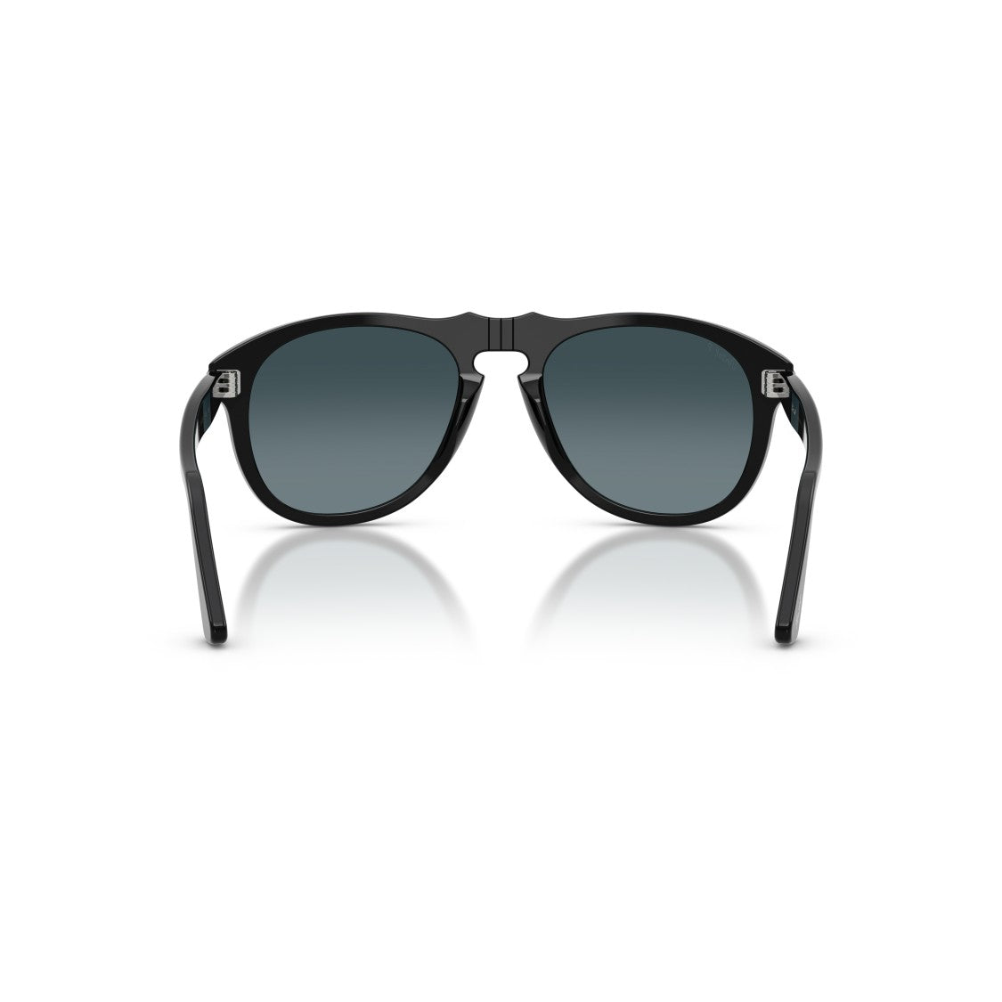 Persol 0Po0649ne Black Acetate Aviator Sunglasses With Gradient Lenses