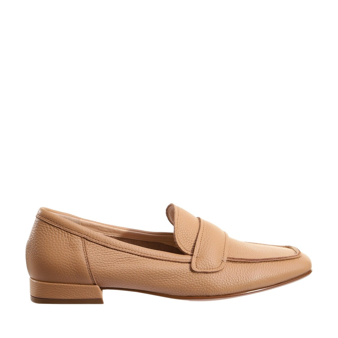 Högl Brown Perry Penny Strap Leather Loafers