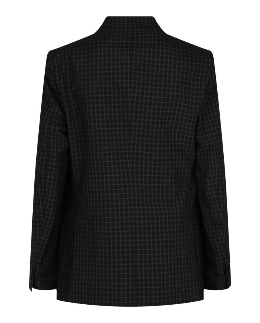 Brioni Double-Breasted Check Pattern Blazer