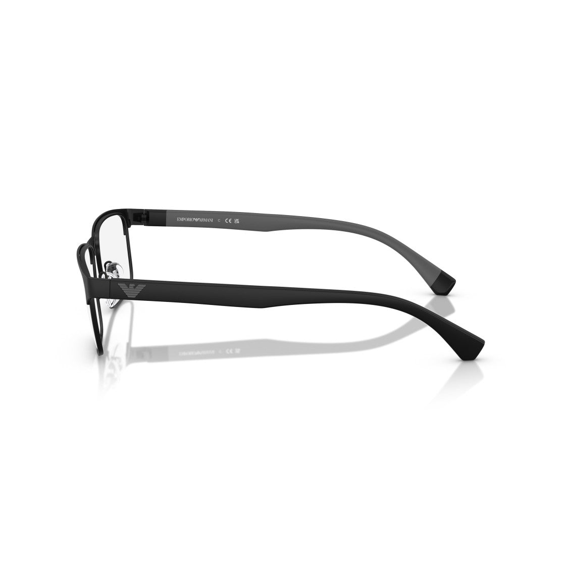 Emporio Armani 0Ea1105 Rectangular Black Eyeglasses With Matte Finish