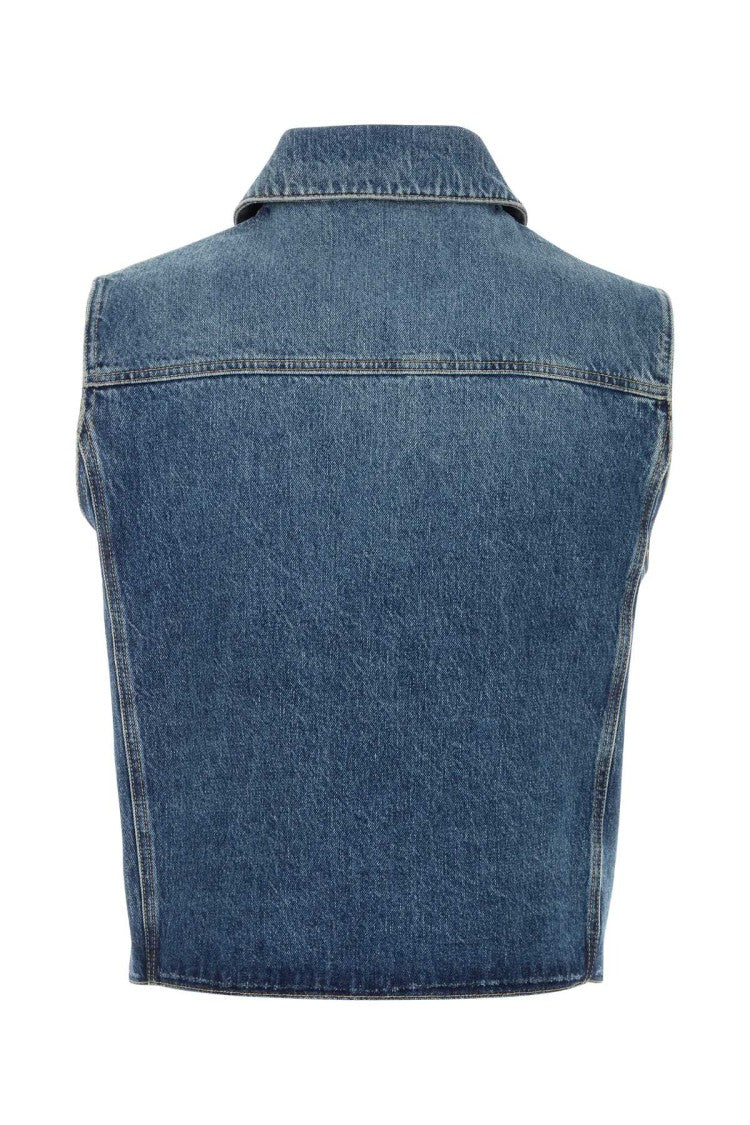 Givenchy Denim Sleeveless Jacket