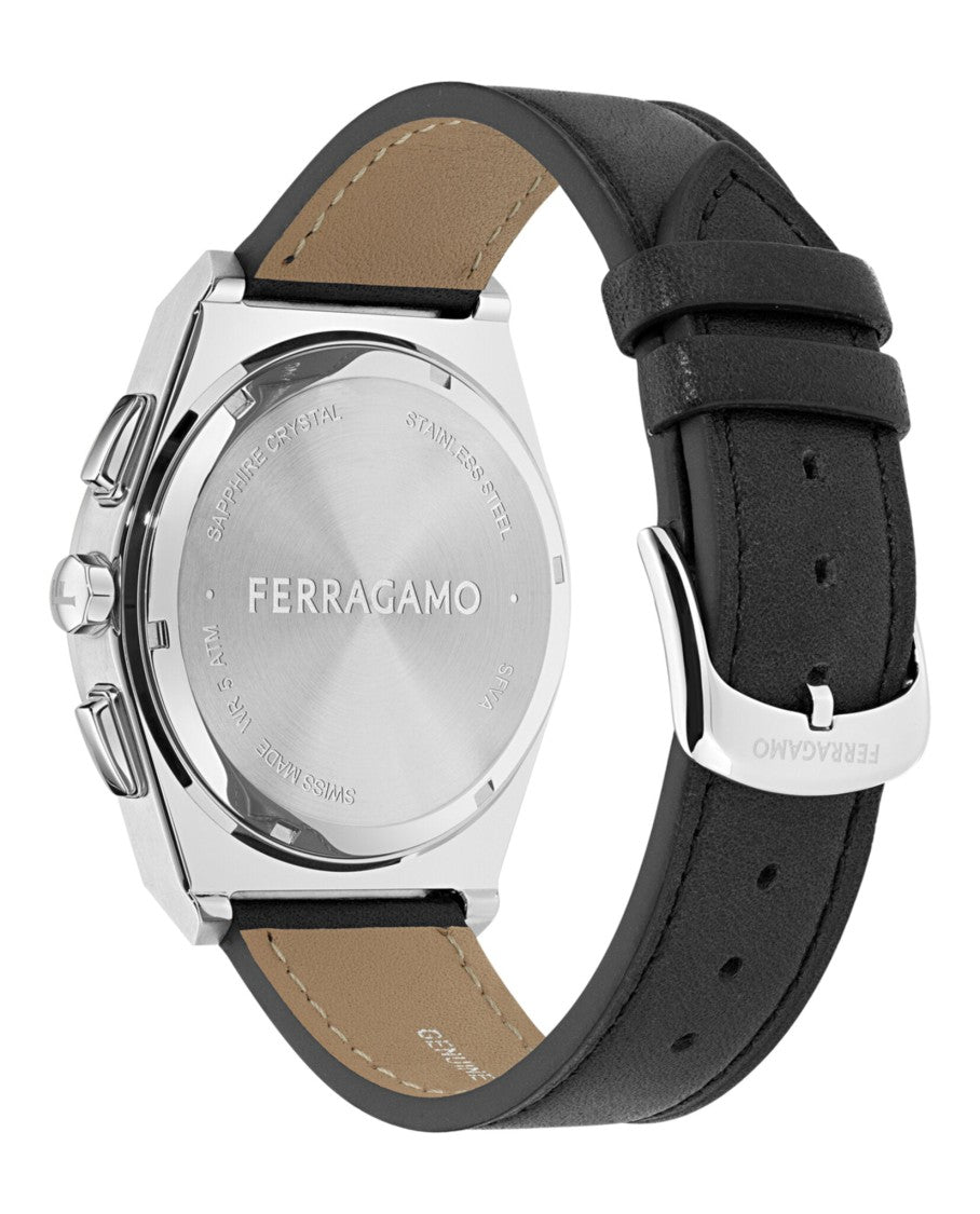 Ferragamo Vega Upper East Chrono Leather Watch