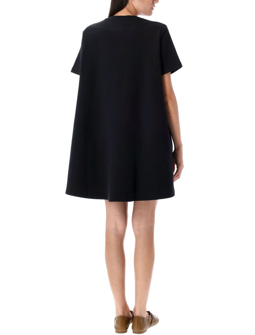 Loewe Trapeze Dress With Anagram Embroidery And Side Pockets