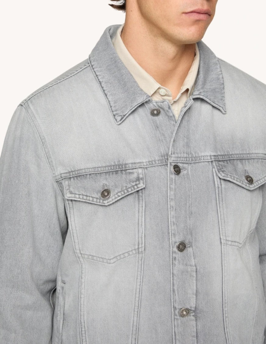 Dondup Light Grey Denim Jacket