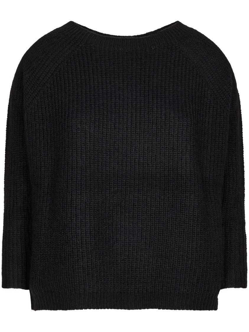 Max Mara Chunky Ribbed Knit Wool Sweater