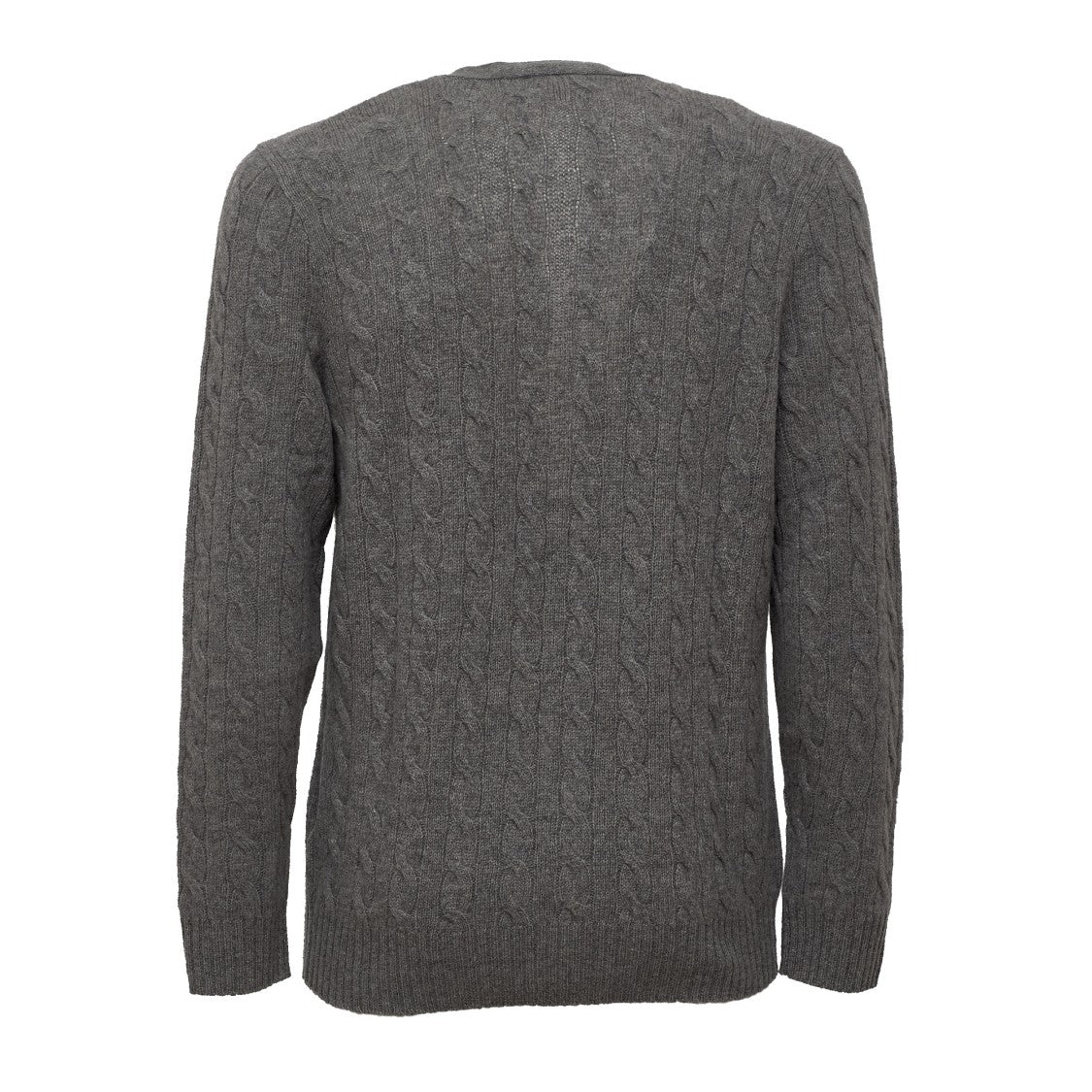 Polo Ralph Lauren Cable-Knit Wool Cashmere V-Neck Pocket Cardigan