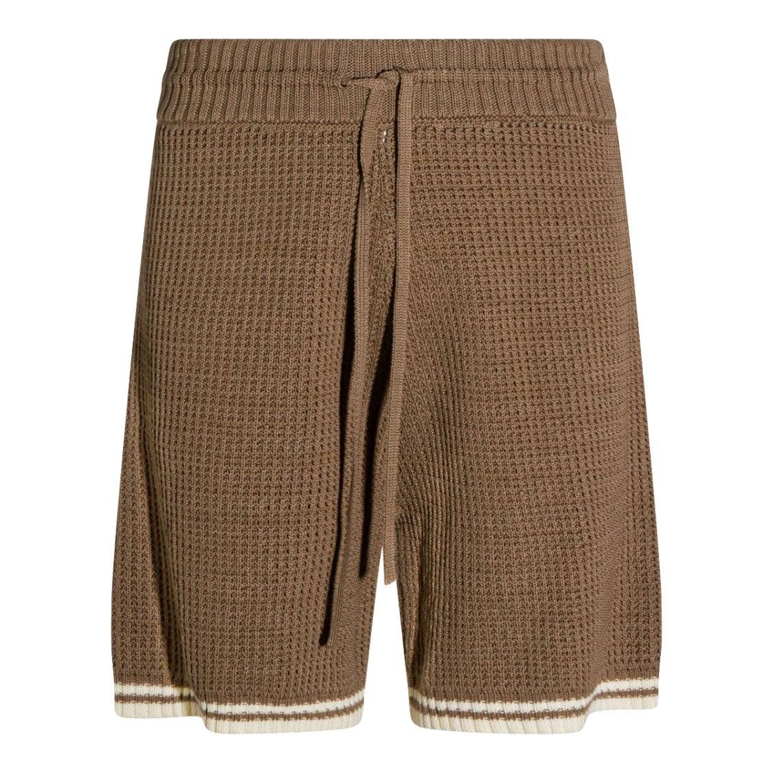 Golden Goose Textured Knit Shorts With Ribbed Waistband