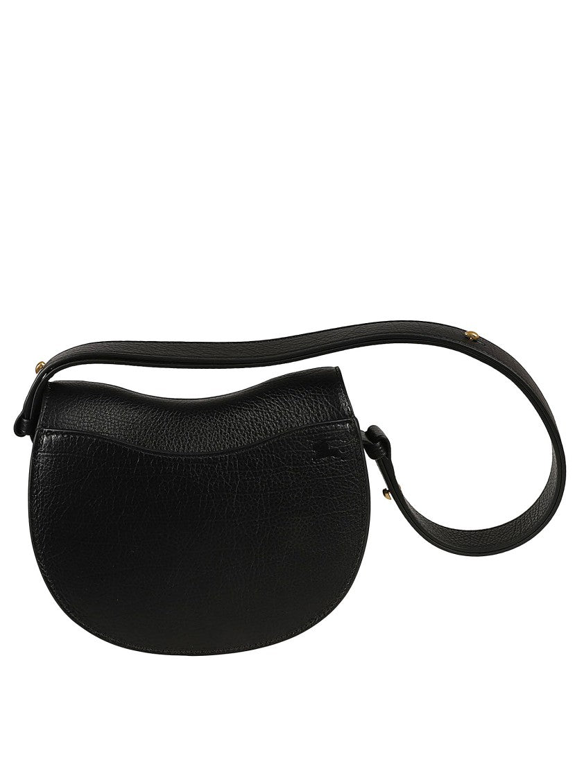 Burberry Rounded Textured Leather Shoulder Bag