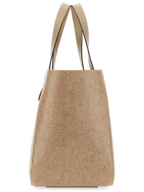 J. W. Anderson Structured Wool Blend Tote Bag With Leather Straps