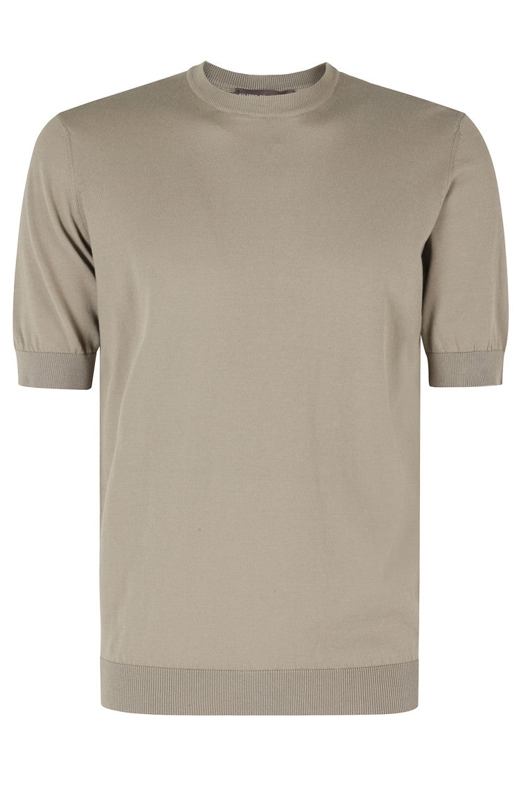 Filippo De Laurentiis Turtledove Round-Neck Single-Thread Cotton Knit T-Shirt
