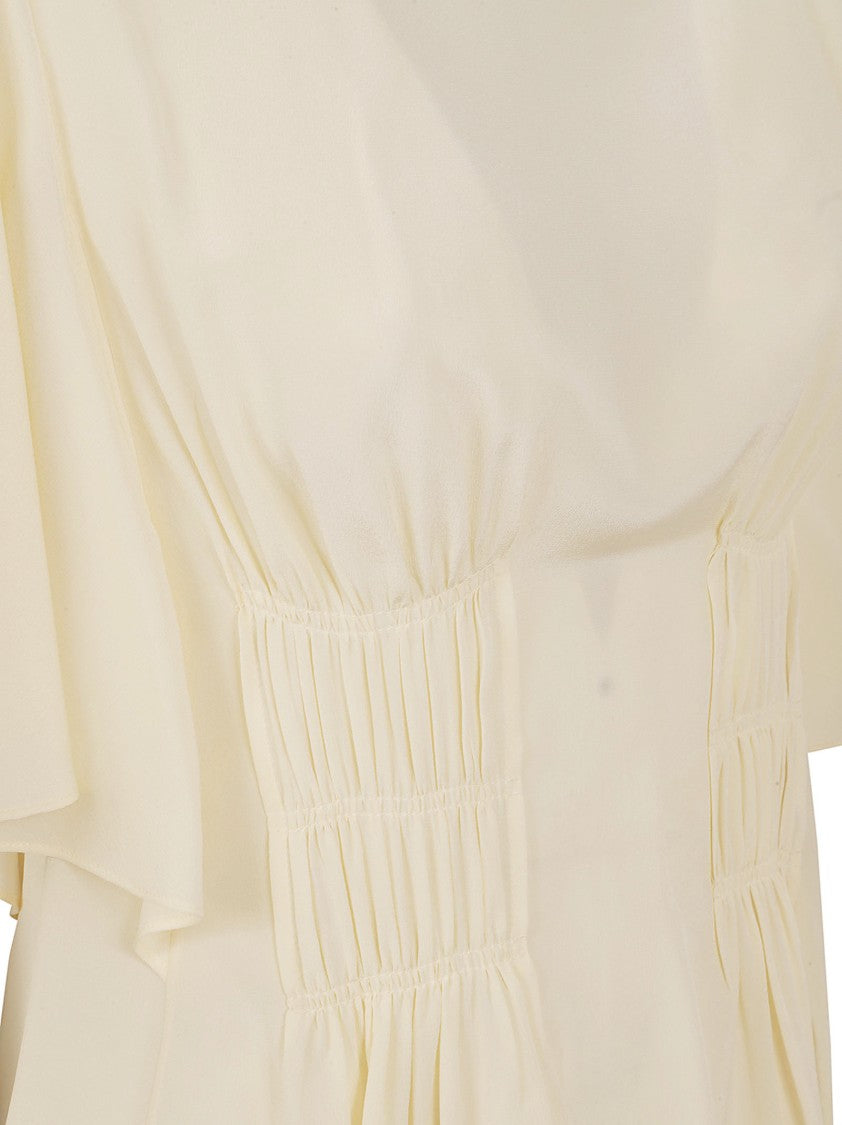 Chloé Silk Shirt With Flutter Sleeves