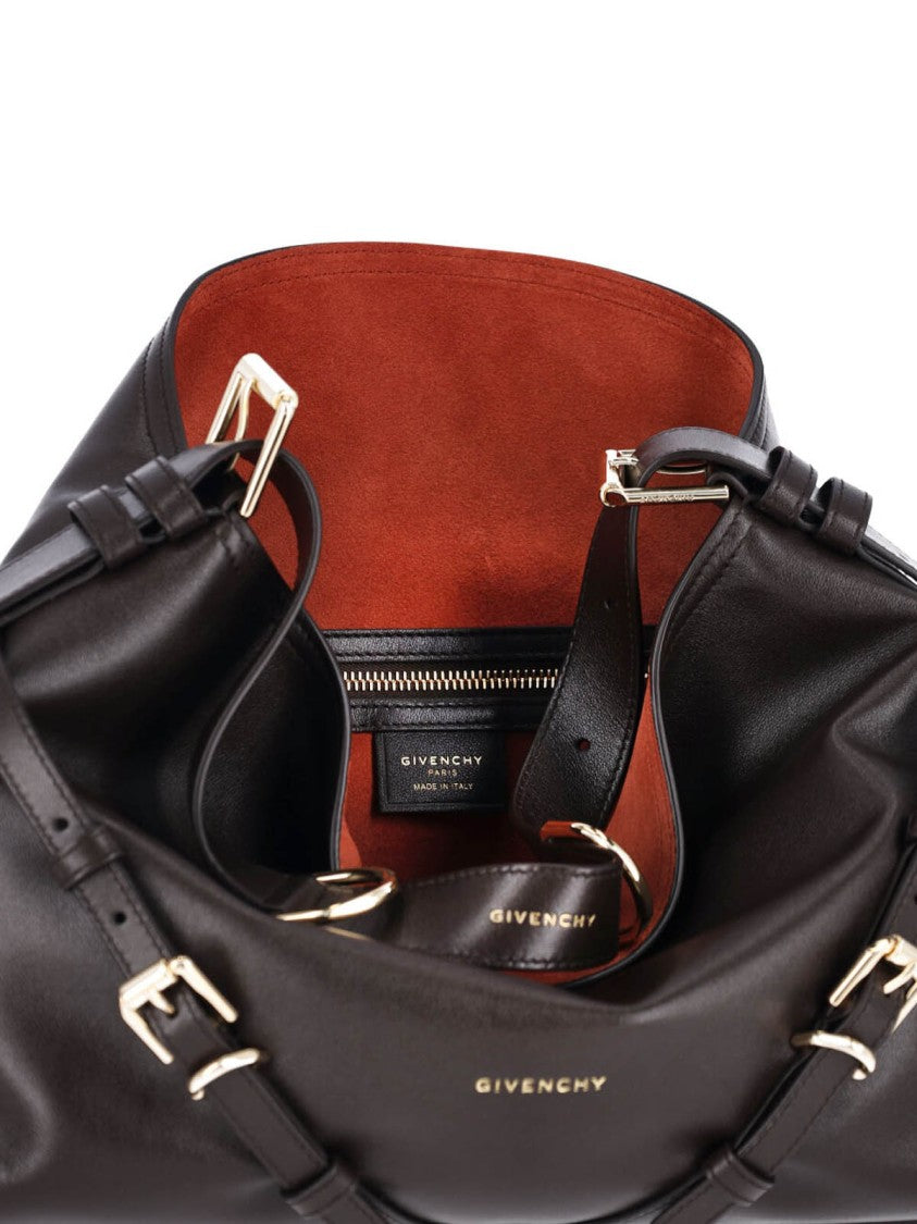 Givenchy Medium Leather Shoulder Bag With Adjustable Strap