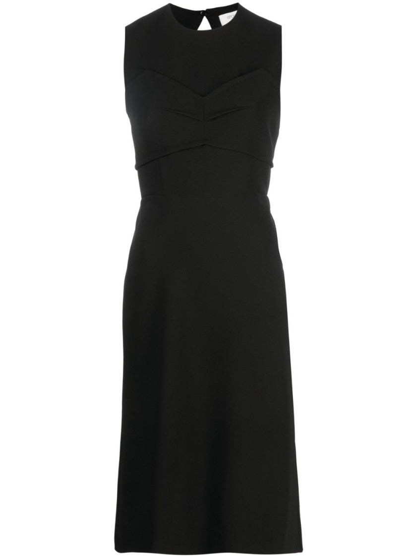 Sportmax Black Mirto Sleeveless Cut-Out Midi Dress