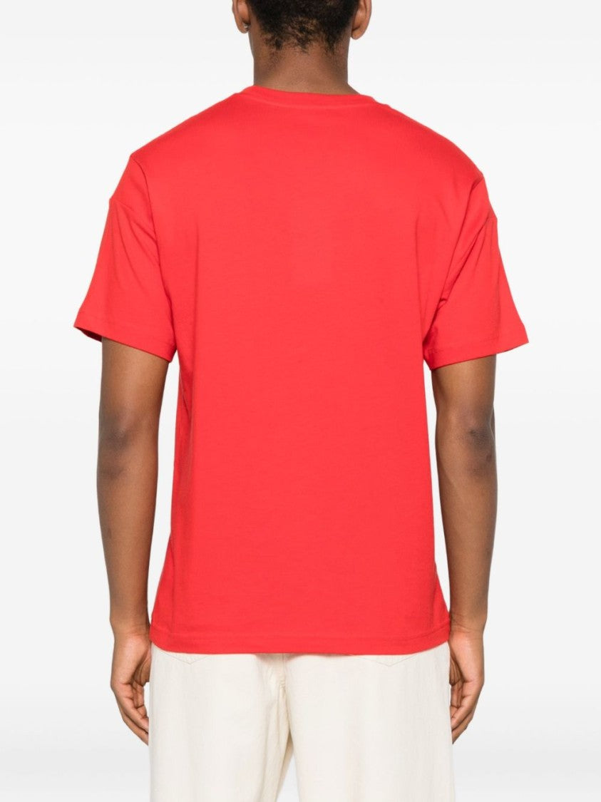 Kenzo Red Paris Lettering Organic Cotton T-Shirt