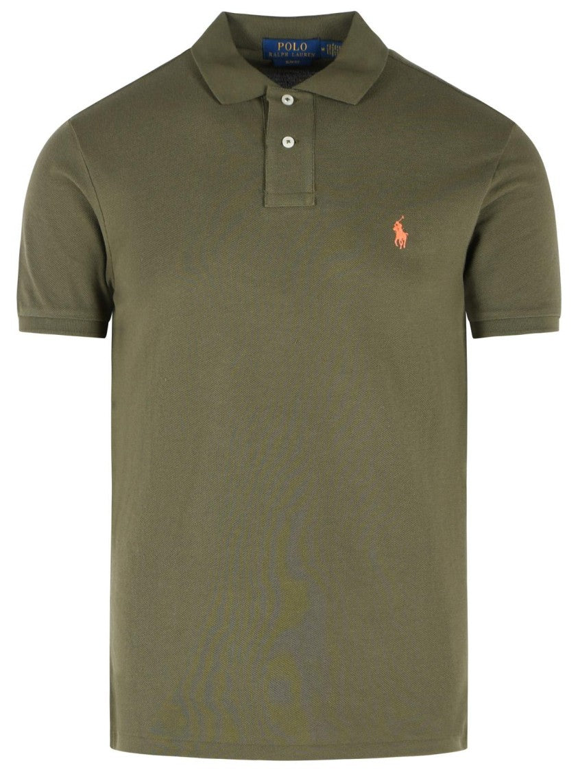 Polo Ralph Lauren Polo Shirt In Green Cotton