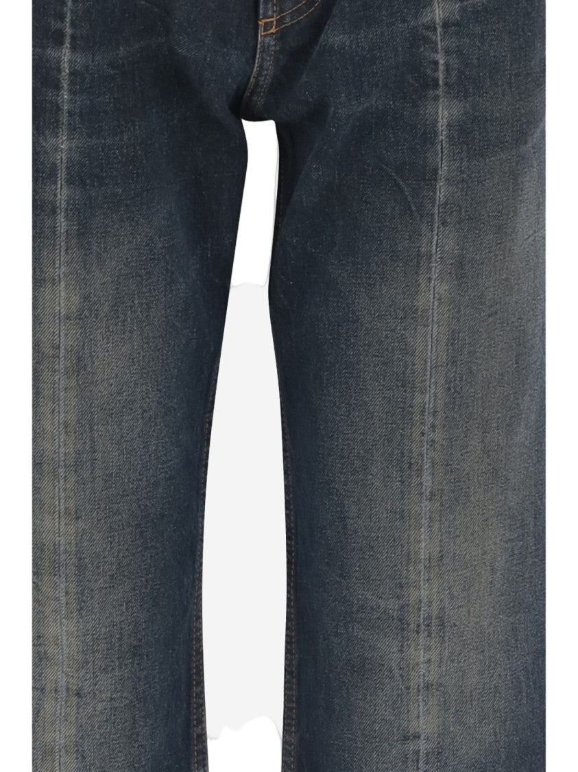 Versace Distressed Dark Denim Jeans