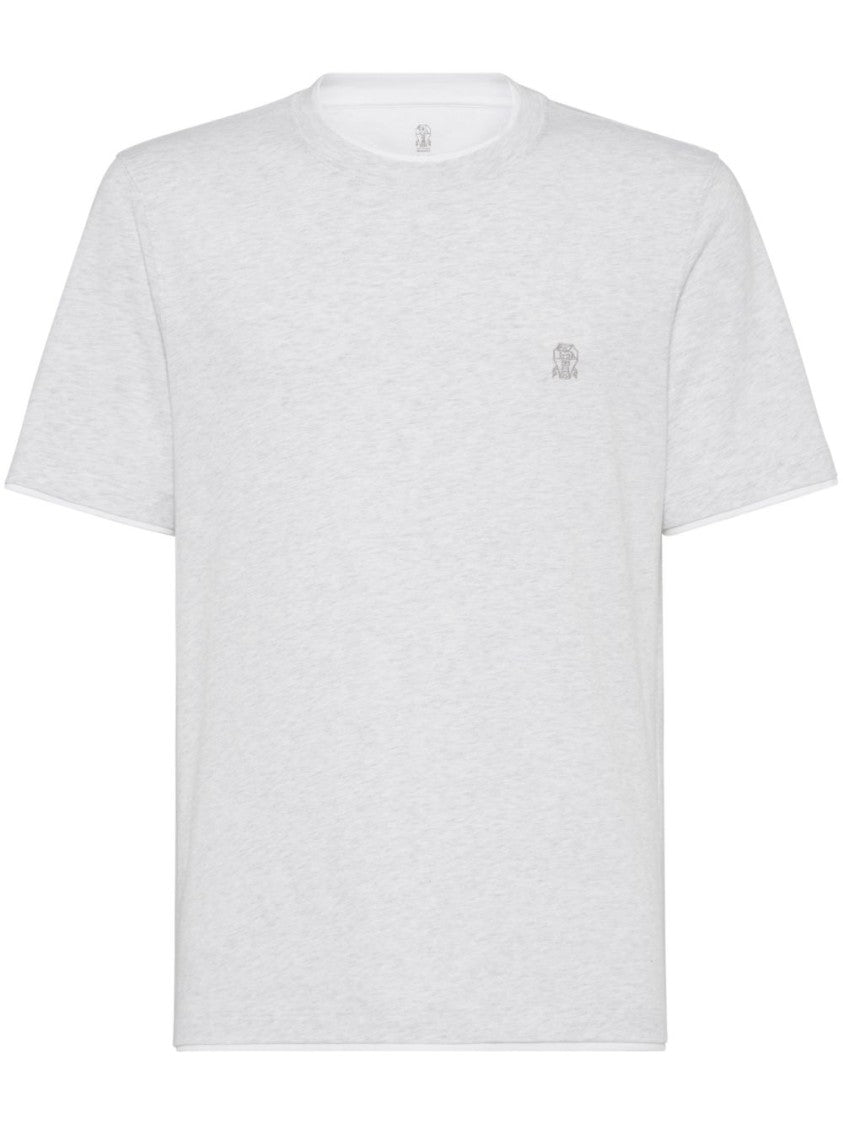 Brunello Cucinelli Light Grey T-Shirt
