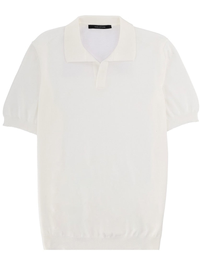 Tagliatore Tagliatore Soft Cotton Ribbed Polo Shirt