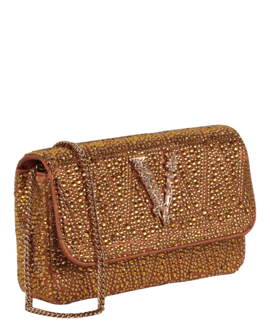 Versace Mini Crystal Virtus Crossbody Bag