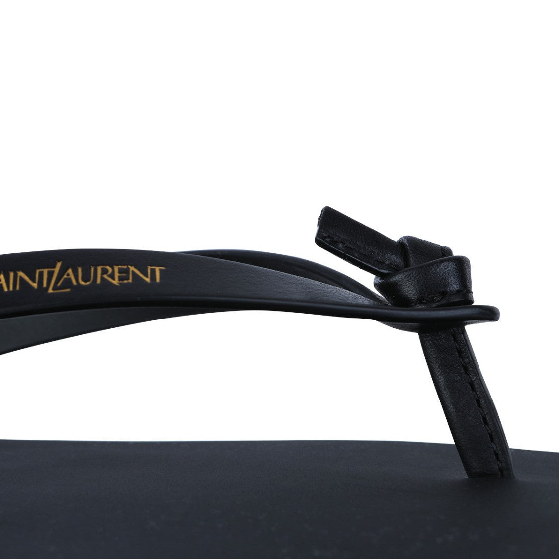 Saint Laurent Black Leather Flats