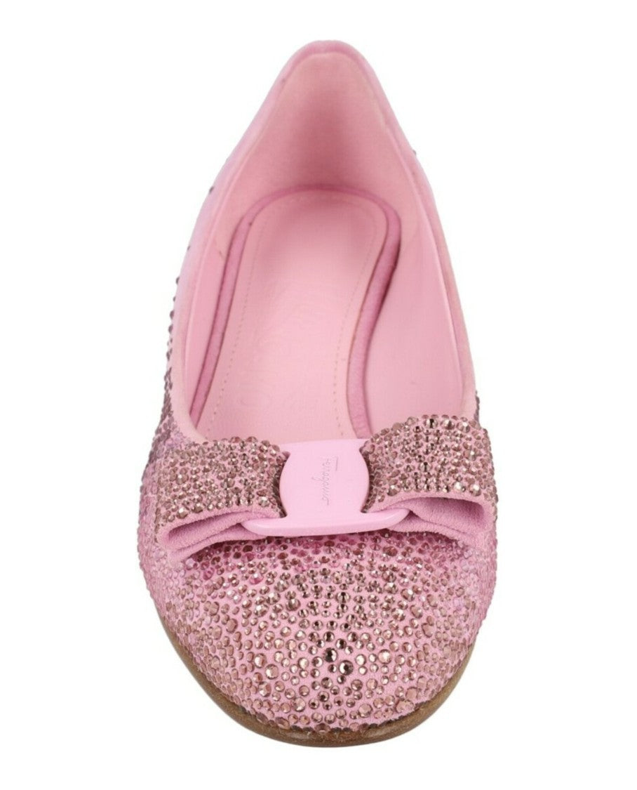 Ferragamo Vara Crystal-Embellished Pumps - Narrow Width