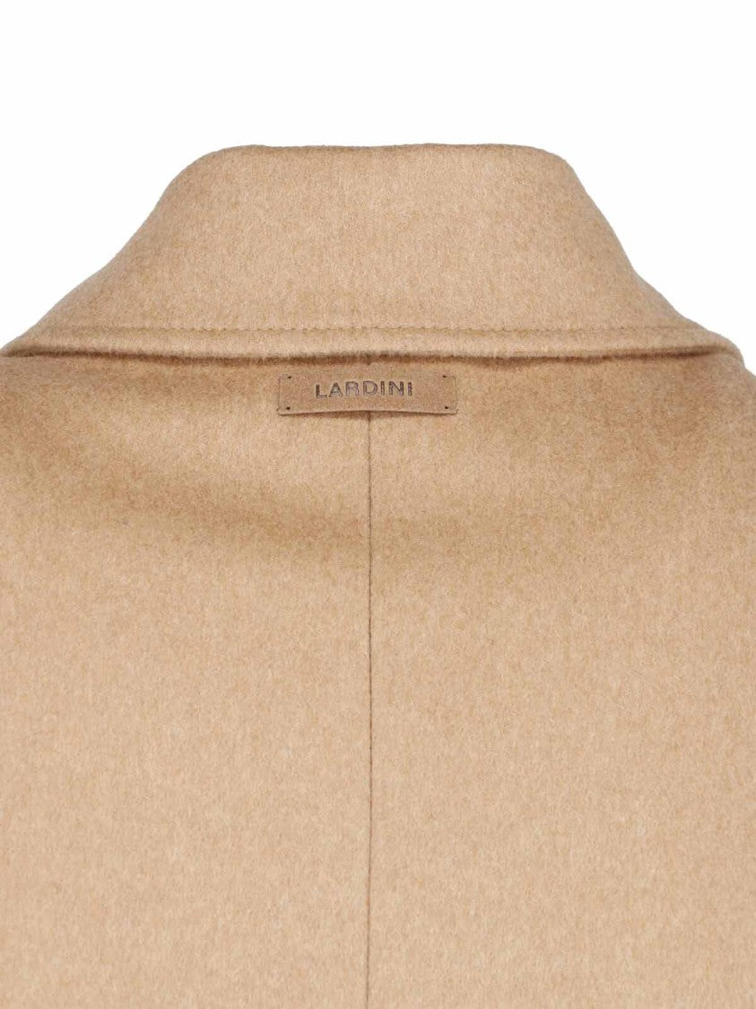Lardini Classic Wool Jacket With Front Zip And Button Closure