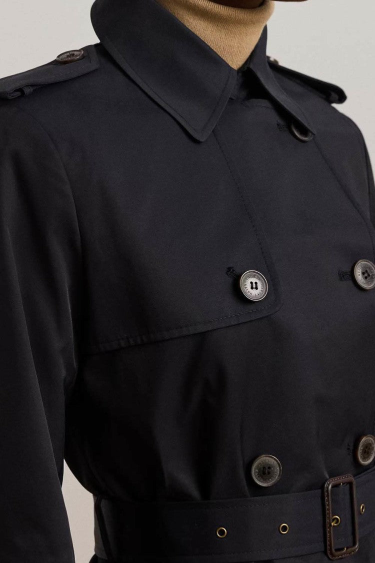 Lauren Ralph Lauren Navy Blue Double Breasted Lined Coat