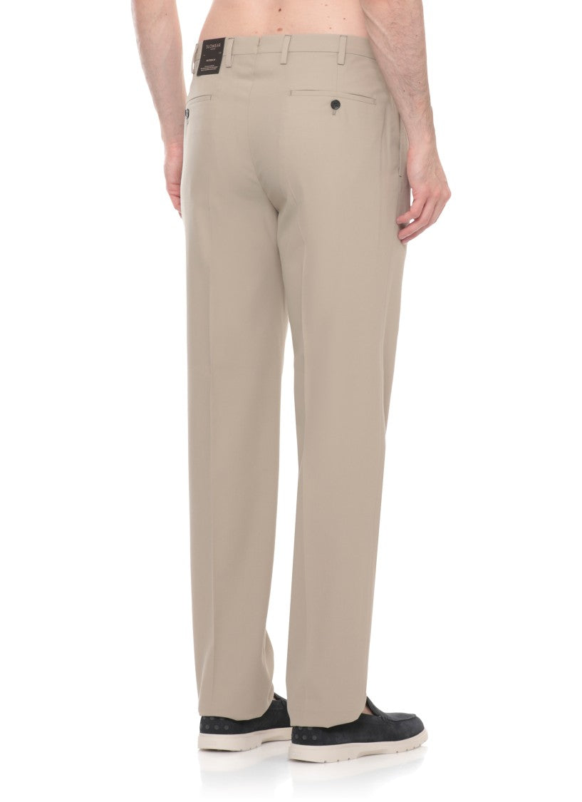 Incotex Beige Icepants Cotton Formal Pants