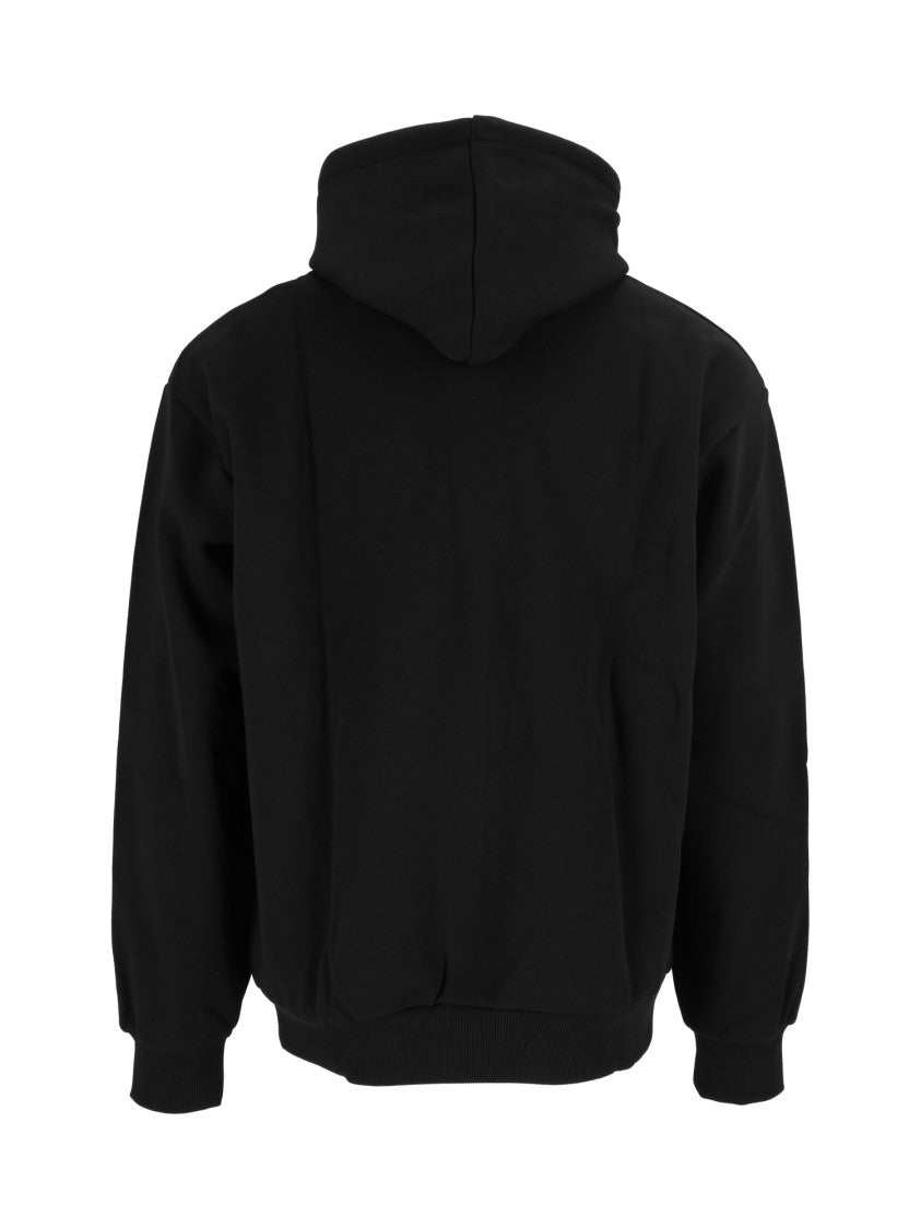 Lacoste Black Embroidered Drawstring Sweatshirt