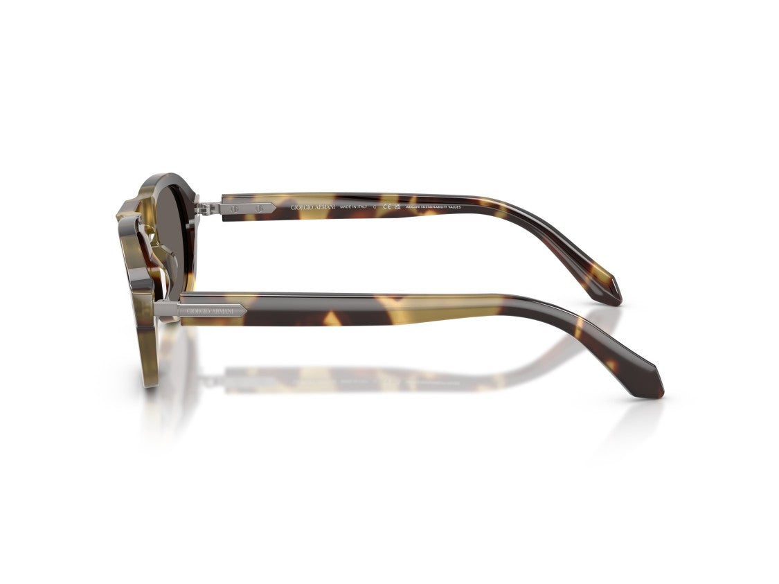 Giorgio Armani Tortoiseshell 0Ar8244 Geometric Sunglasses