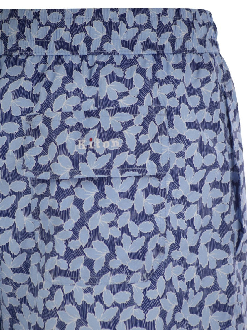 Kiton Patterned Beach Boxers
