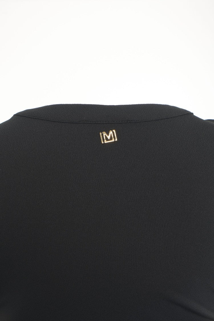 Guess By Marciano Fitted Dress With Ruched Detailing And Deep V-Neckline