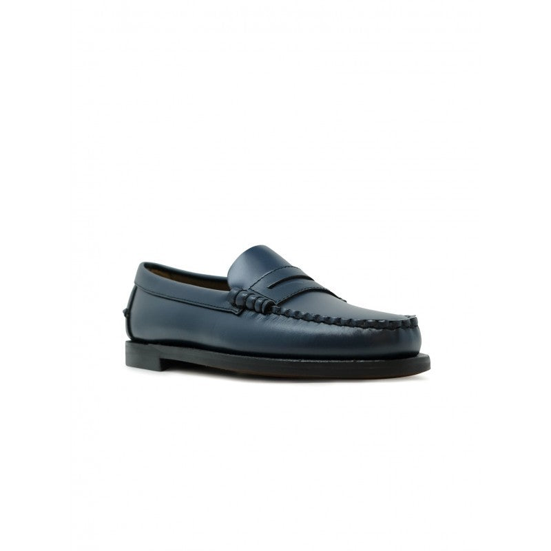 Sebago Dan Pigment Brilliant Blue Leather Loafers