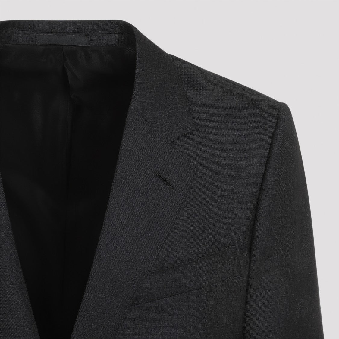 Lanvin Single Breasted Tailored Grey Virgin Wool Jacket