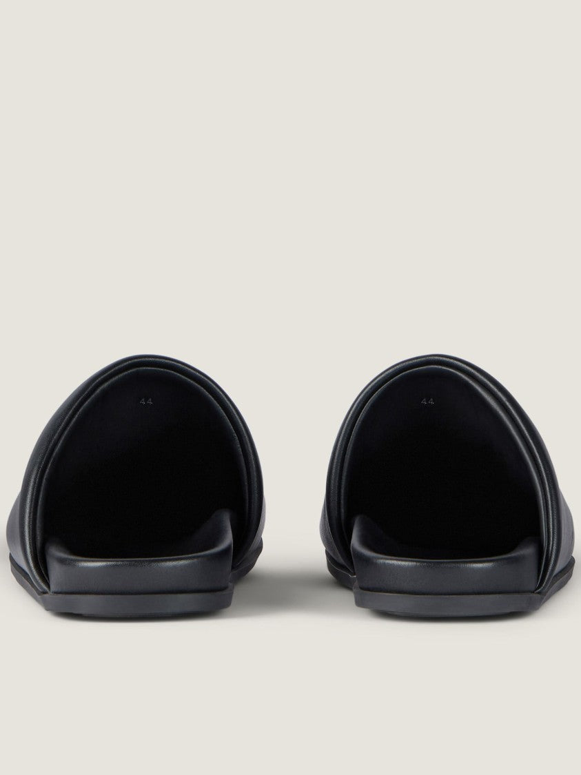 Givenchy Puffy Black Lamb Skin Pointed Mules