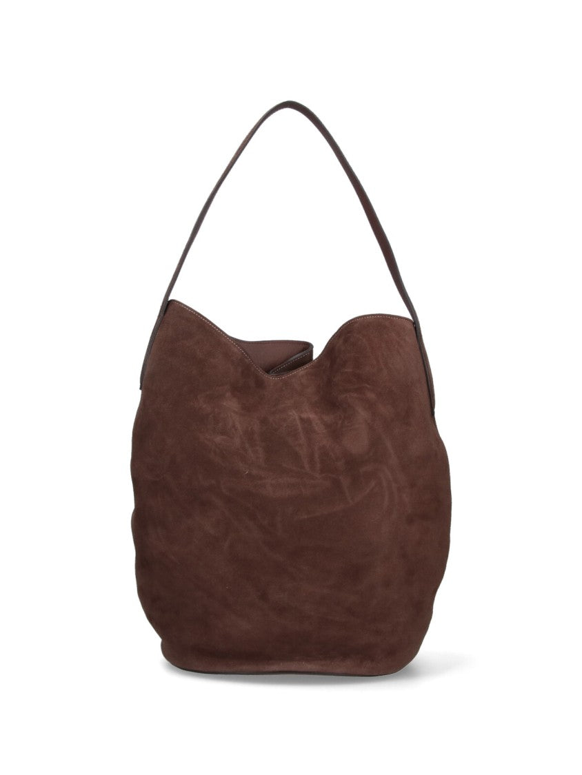 Liffner Large "Belted Bag" Bucket Bag – Brown