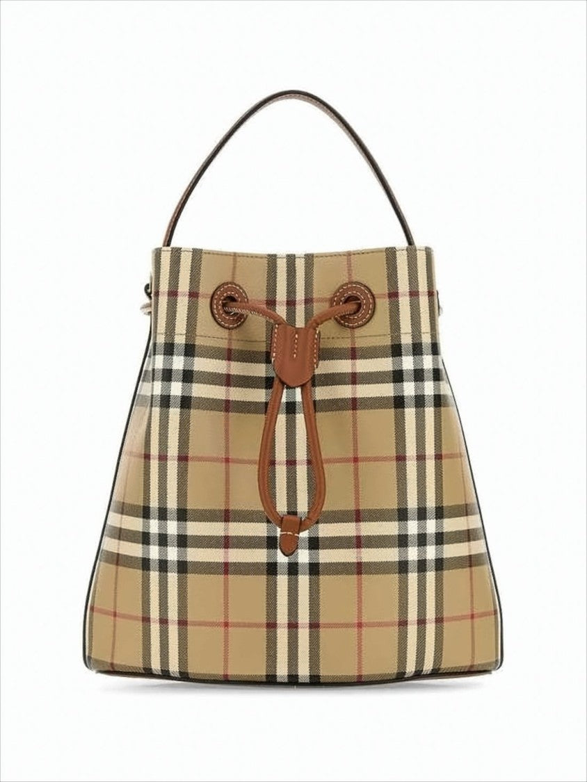 Burberry Classic Check Pattern Tote Bag
