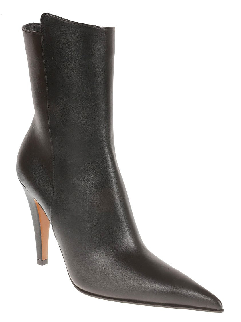 Alexander Mcqueen Pointed Toe Stiletto Black Boots