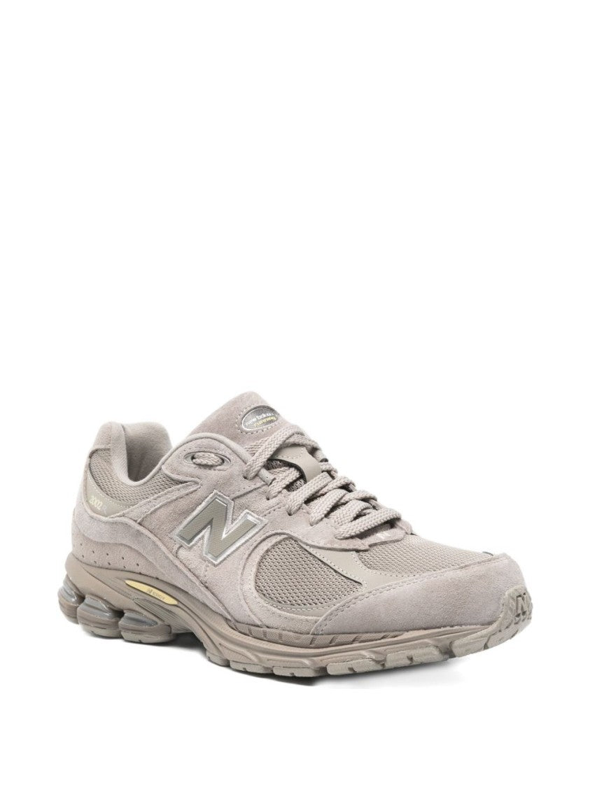 New Balance Gray Suede And Mesh Sneakers