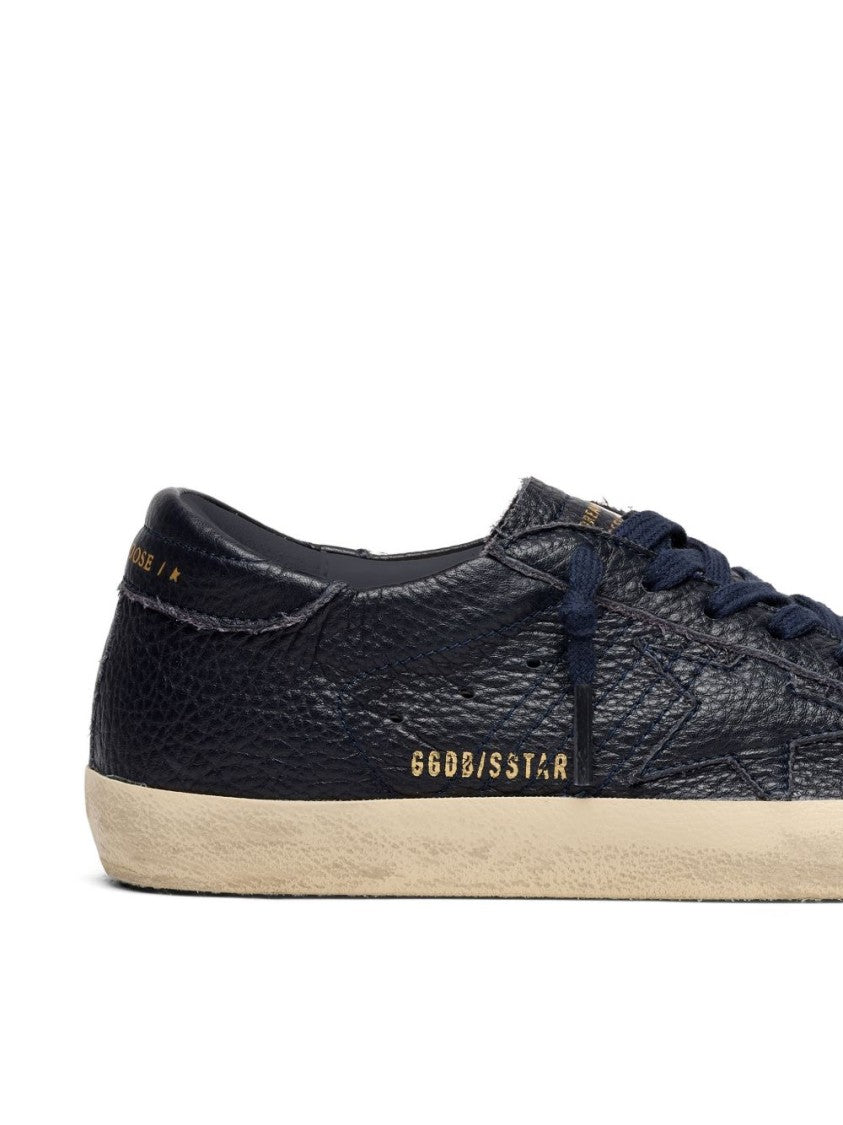 Golden Goose Black Textured Silk-Nylon Low-Top Sneakers