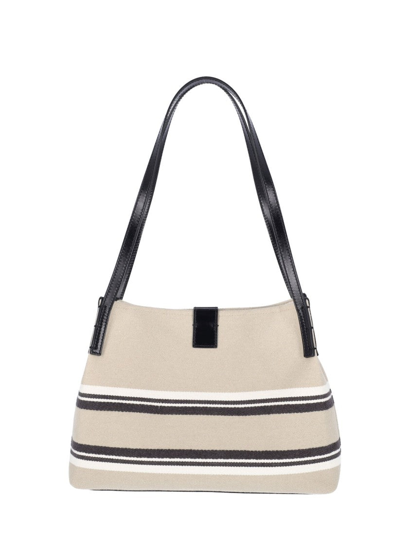 Balmain Structured White Bag With Minimalist Design