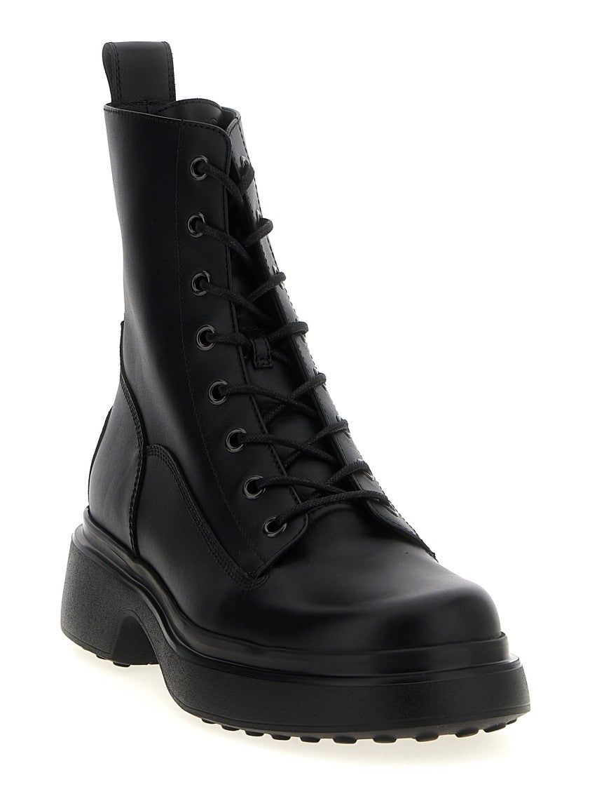 Tod's Leather Combat Boots