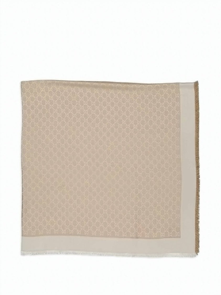Gucci Rectangular Silk And Wool Scarf