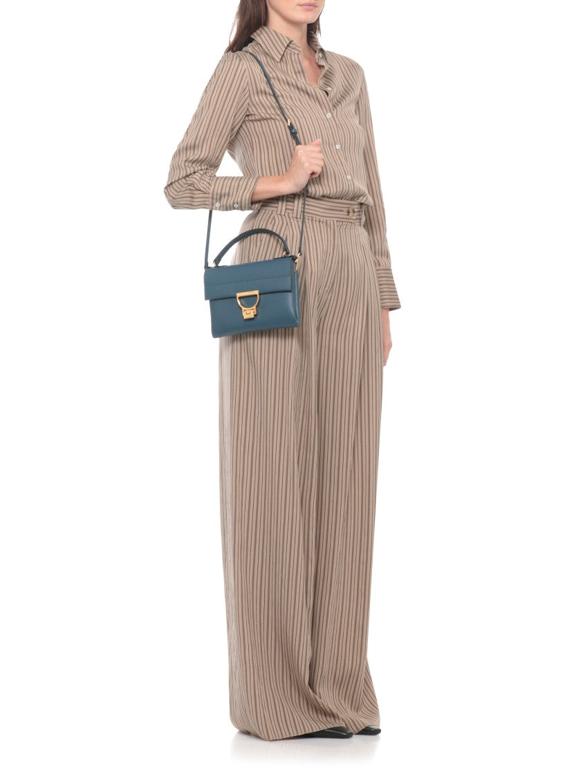 Coccinelle Structured Pebbled Leather Arlettis Bag
